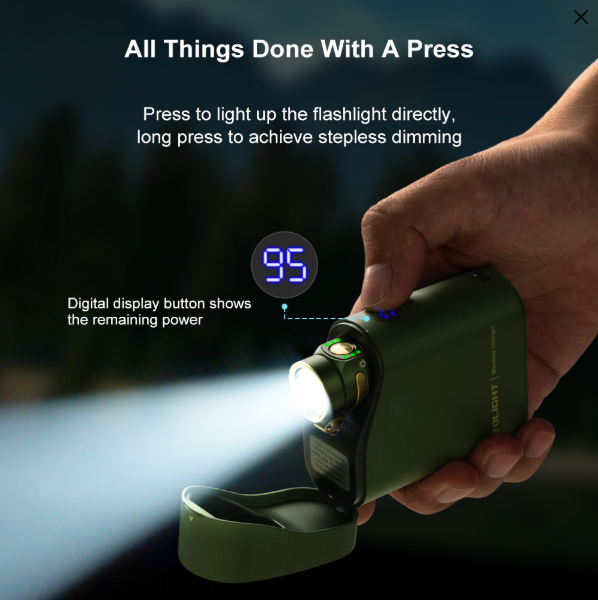 AURORA T4 Rechargeable LED Flashlight 1300 Lumens Magnetic Charging EDC Pocket L